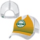 Champion Hat: Trucker White with Yellow and Green Panel