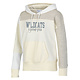 Champion Hoodie: Womens SMU Patchwork - Chalk White