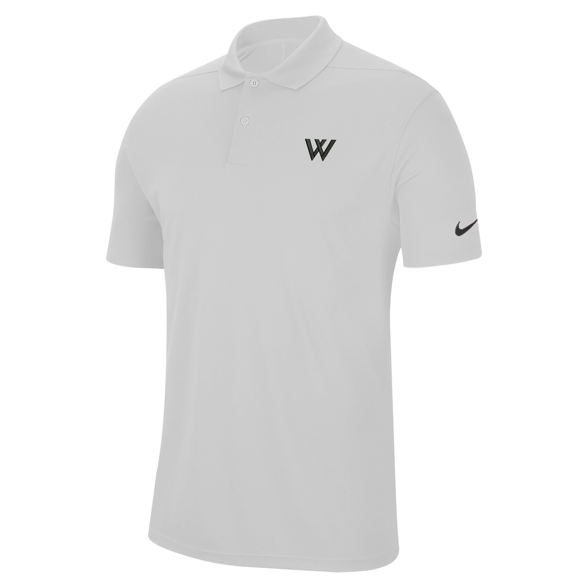 Nike Polo: Nike White Victory Solid