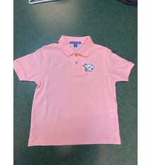 Port Authority Polo: Port Authority Silk Touch Light Pink w/Cathead Logo