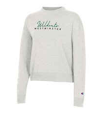 Champion Sweatshirt: Champion Women's Triumph Fleece Crew- Pebblestone
