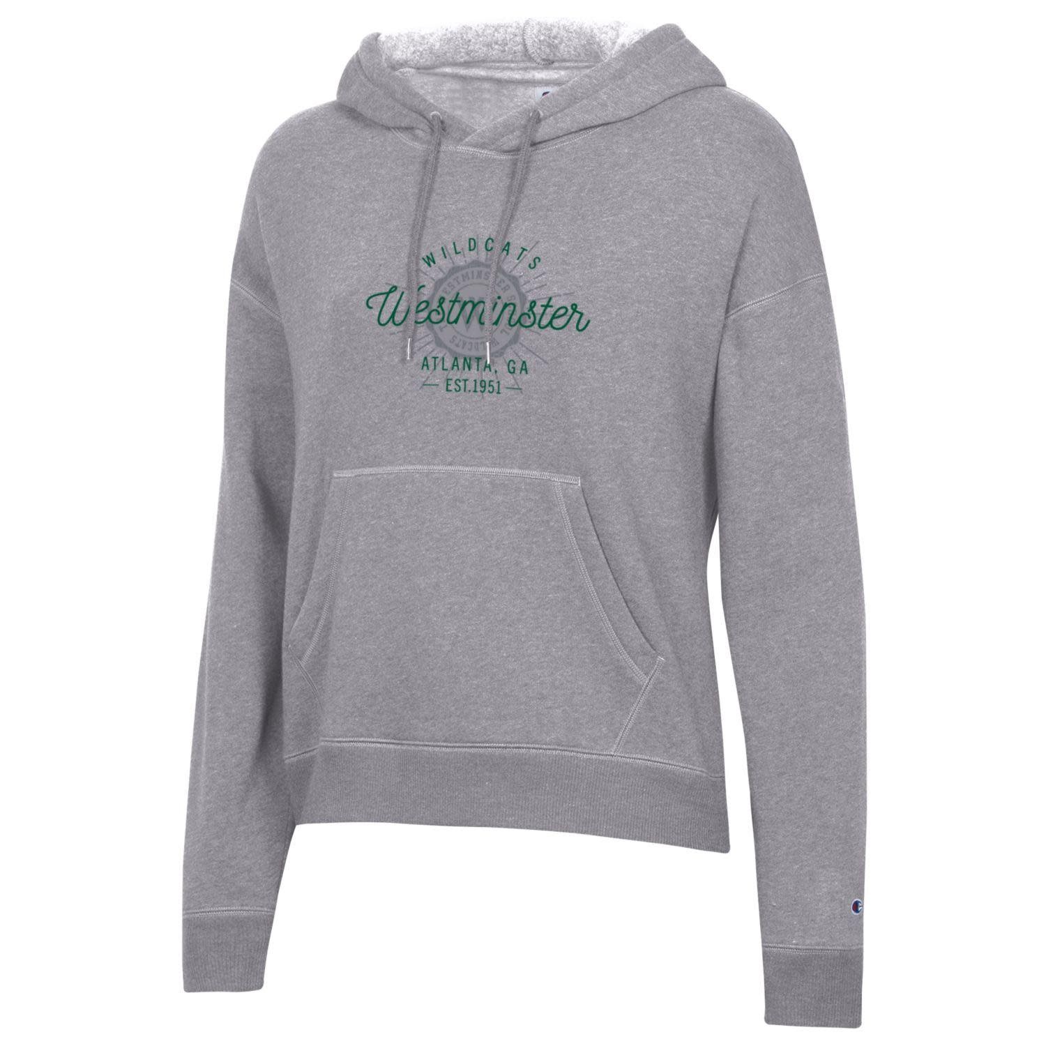 Champion Hoodie: Champion Women's Triumph Fleece Hood - Heritage Gray