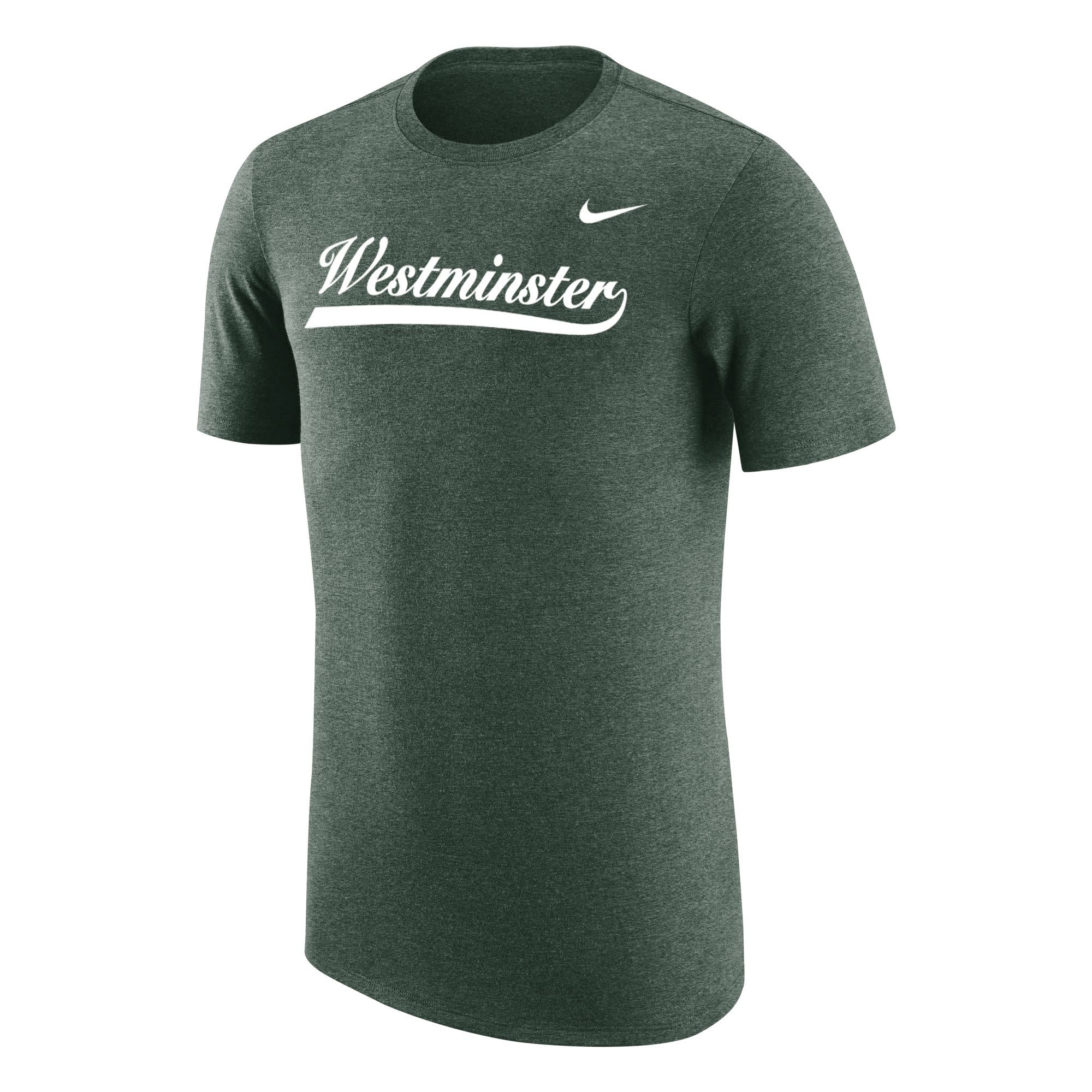 Nike T: Nike TriBlend SS Tee- Heather Green