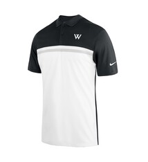 Nike Polo: Nike Dri-Fit Colorblock (Black/White)