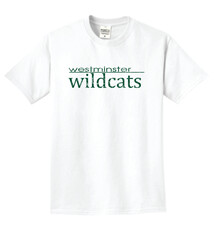 Forerunner-Pennant T: Westminster Wildcats Beach Wash Tee