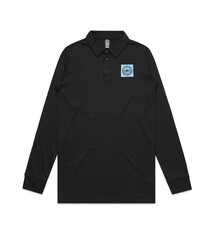Uscape Polo: USCAPE Men's Long Sleeve w/ Chest Patch - Black