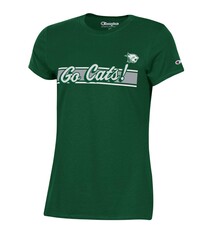 Champion T: Champion Women's Stadium Collection S23 SS Tee Knit - Go Cats!