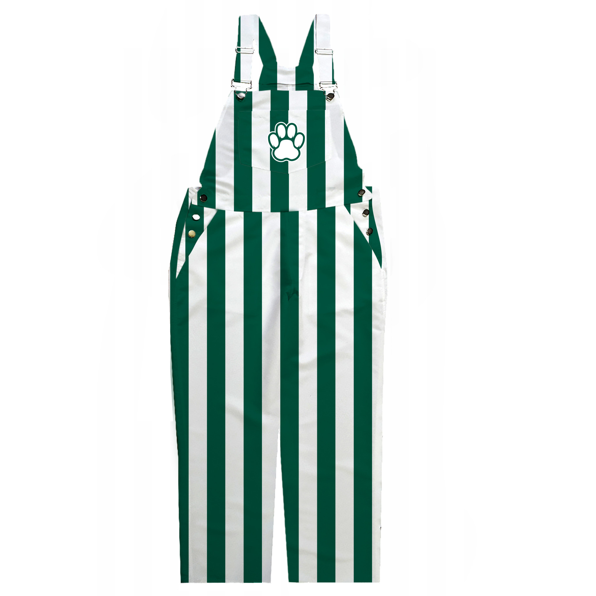 Vive La Fete Overalls: Vive La Fete Green/White Stripe