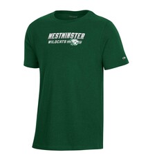 Champion T: Champion Youth SS Green Westminster Wildcats puffy 3D letter