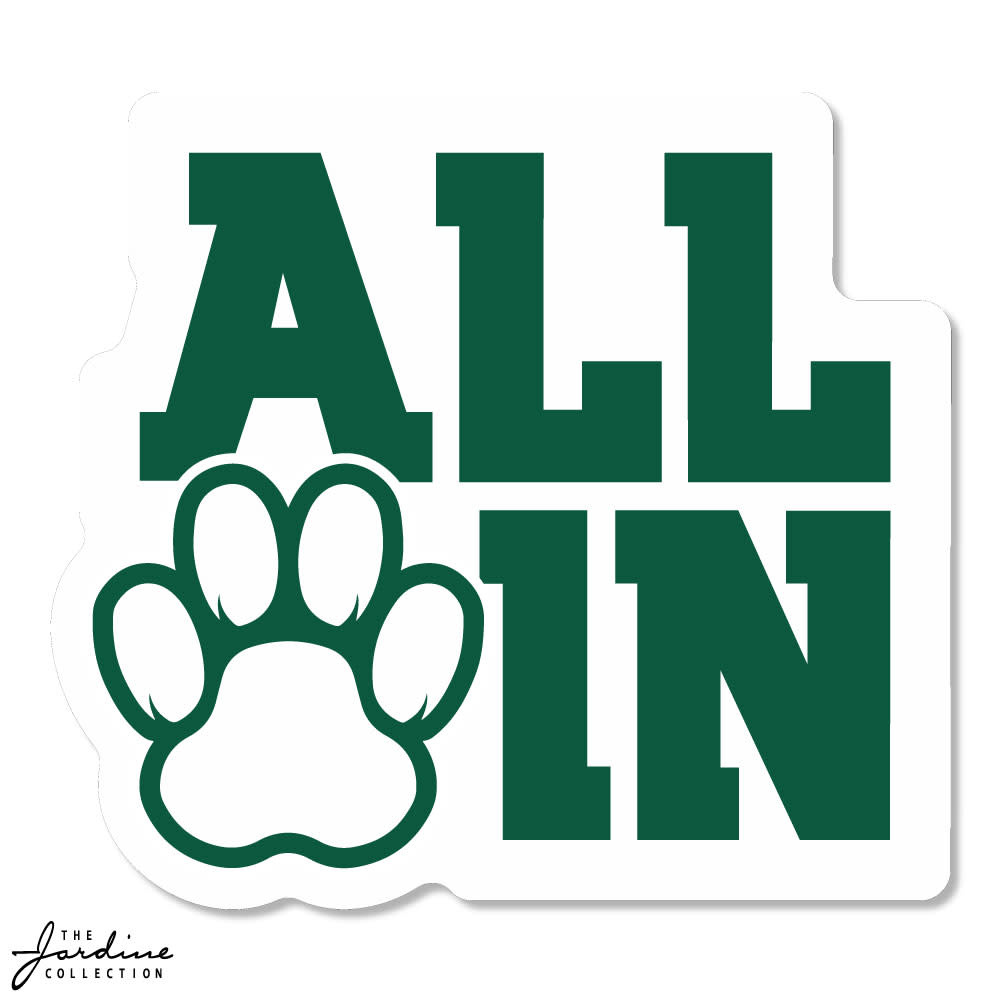 Decal: Vinyl Decal 6" "All In"