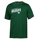 Champion T: Green Drifit WW Slanted Lines with Wildcat Head
