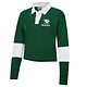 Champion Pullover: Women's Green Fleece Rugby "Westminster" across back