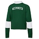 Champion Pullover: Women's Green Fleece Rugby "Westminster" across back