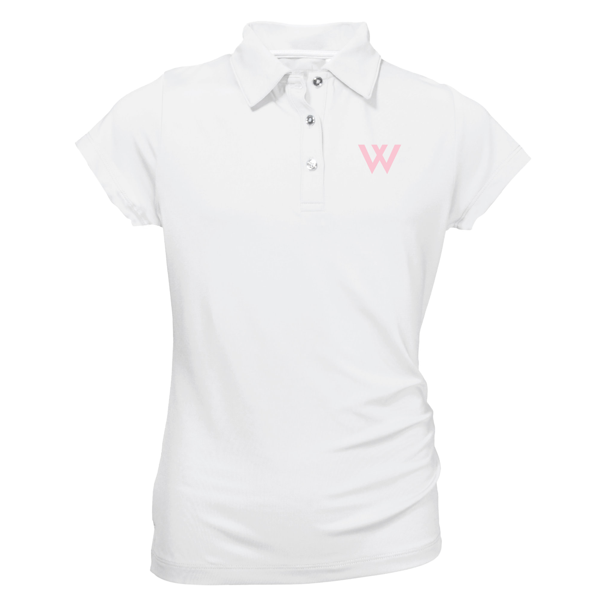 Garb Polo: Garb Girls Brighton Polo w/ Pink W