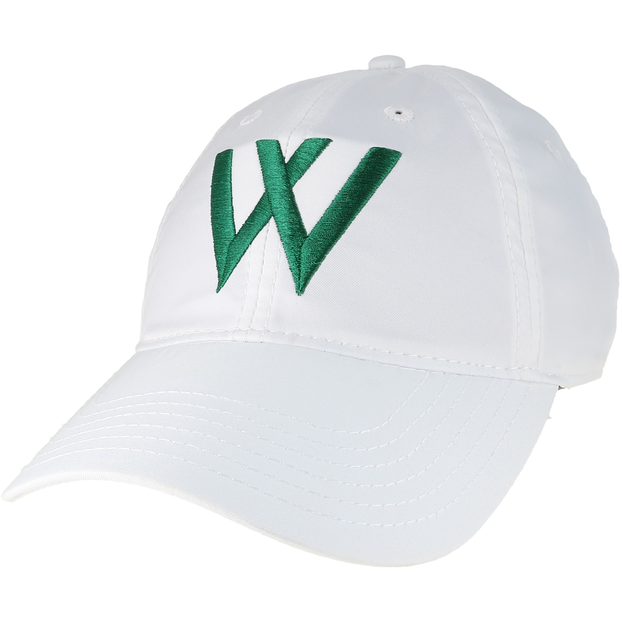 Hat: White L2 Cool Fit Hat - Green W