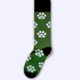 Socks: Green Dress Socks  w/ Paw Print