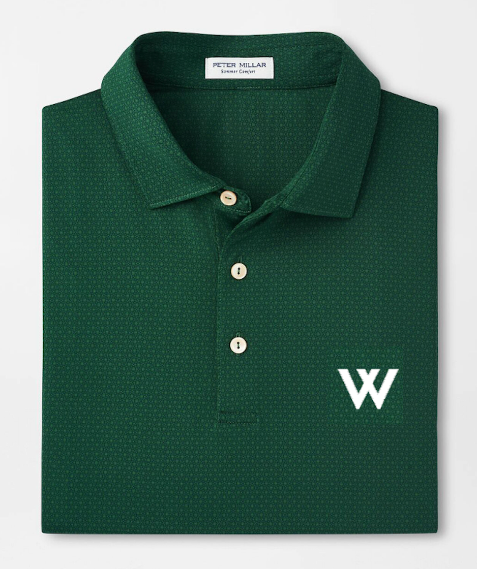 Peter Millar Polo: Peter Millar Men's Tesseract Performance Green