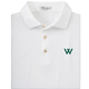 Peter Millar Polo: Peter Millar Men's White Performance Green W