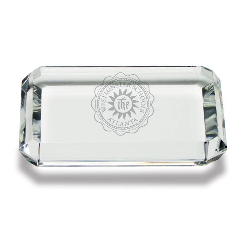 Paperweight: Rectangle w/  Etched Seal