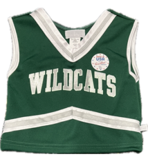 Third Street Sportswear Cheerleading: Third Street 3-Piece Green/White/Silver/Wildcats v2