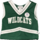 Third Street Sportswear Cheerleading: Third Street 3-Piece Green/White/Silver/Wildcats v2
