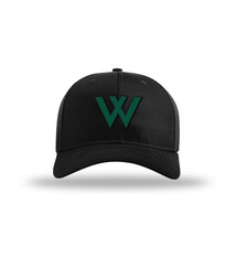 Uscape Hat: Uscape Black -  Stadium Brim Hat – Green W