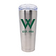 Nordic Company, Inc. Tumbler: 26 oz MyBevi Brushed Steel, 'W' Est. 1951