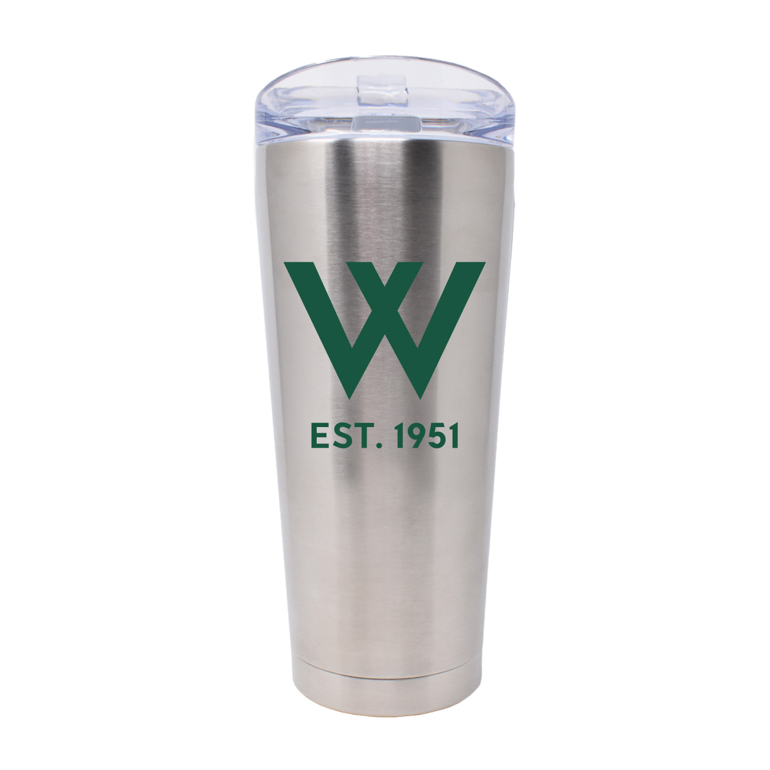 Nordic Company, Inc. Tumbler: 26 oz MyBevi Brushed Steel, 'W' Est. 1951