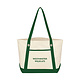 Jardine Tote: Green- Medium Canvas Bag