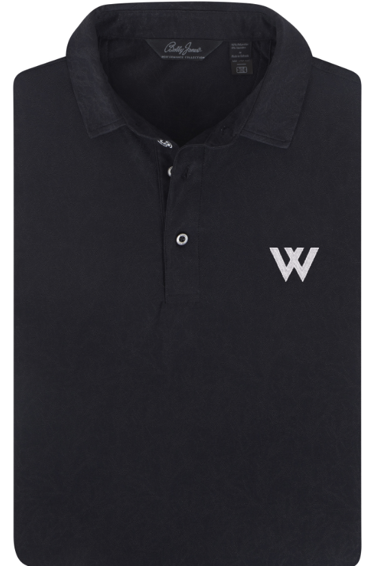 Bobby Jones Polo: Bobby Jones Magnolia Jaquard Black