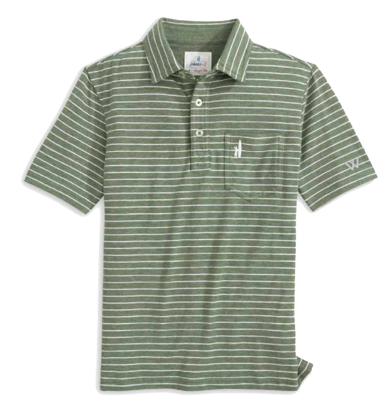 Johnnie-O Polo: Youth Johnnie-O Ryan Oxford Stripe
