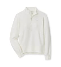 Peter Millar Pullover: Women's Peter Millar Flora Half Zip Soft White