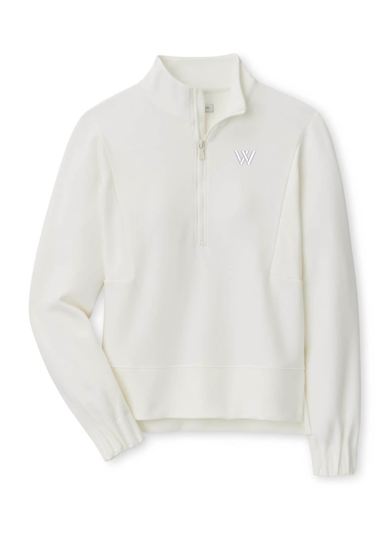 Peter Millar Pullover: Women's Peter Millar Flora Half Zip Soft White