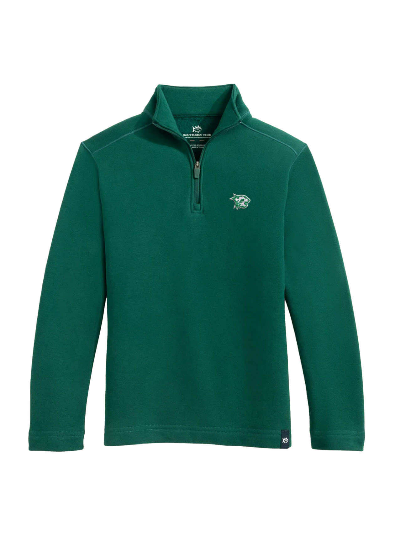 Pullover: Southern Tide Youth Millview Qtr Zip Green