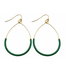 Erin Gray Earrings: Erin Gray Aster Game Day - Green