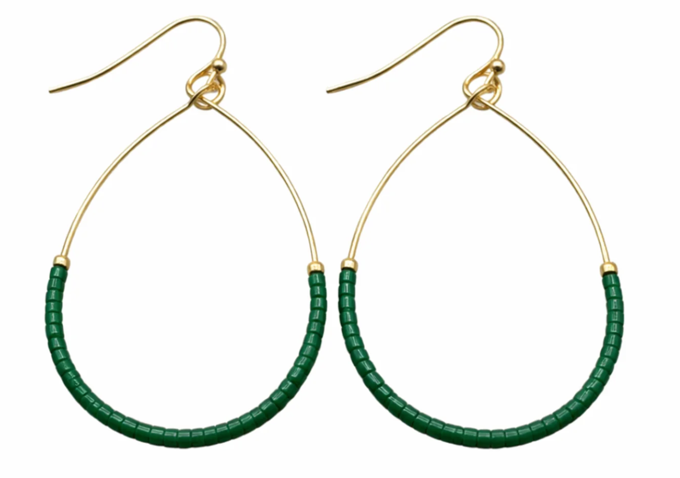 Erin Gray Earrings: Erin Gray Aster Game Day - Green