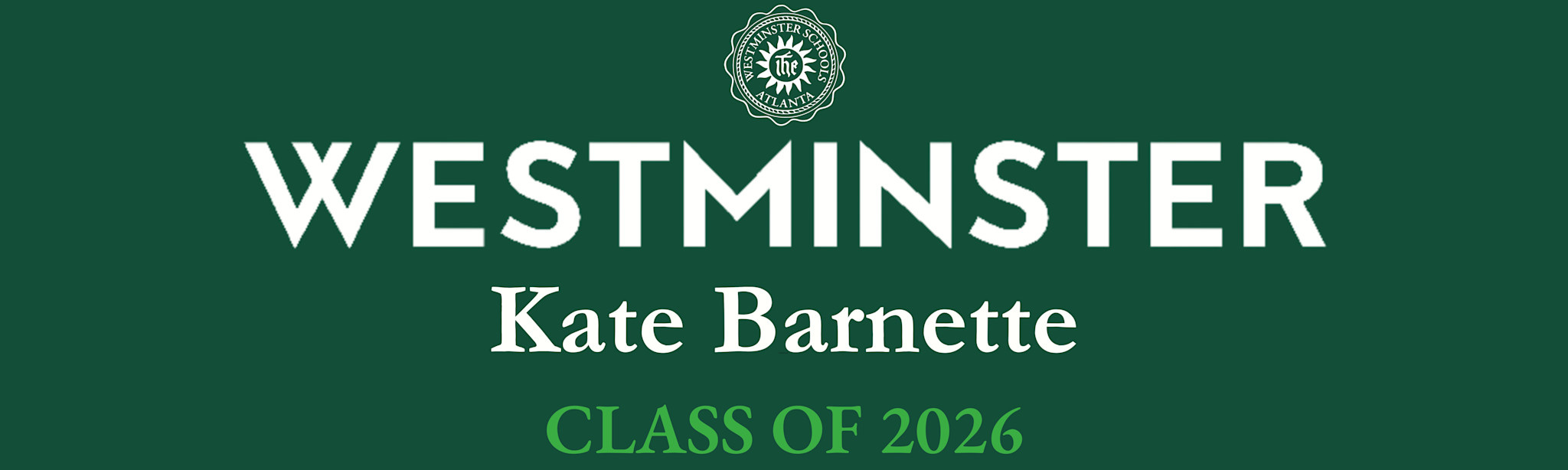 Class of 2026 Graduation Banner