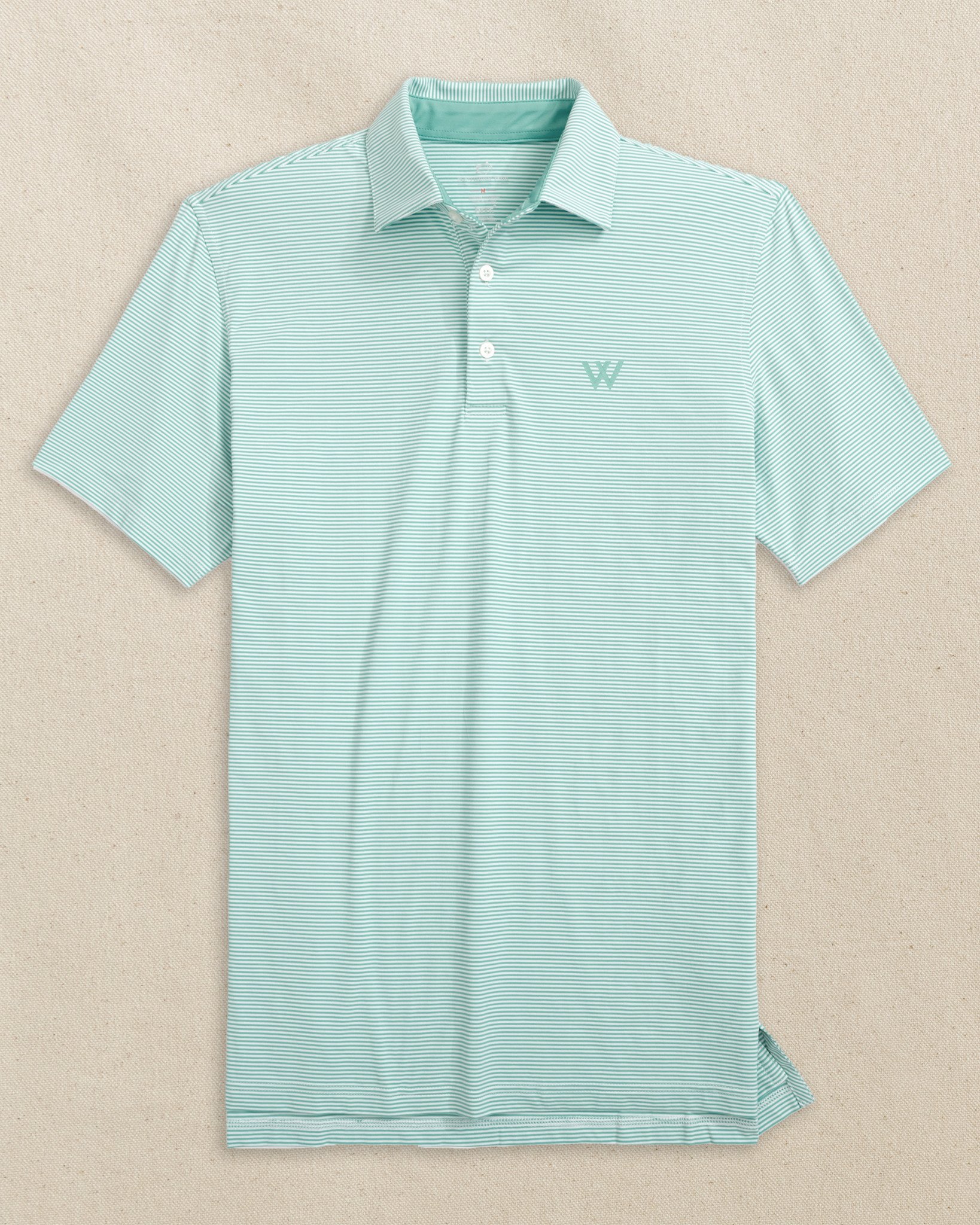 Polo: Men's Southern Tide Meadowbrook Stripe, Garden Grove