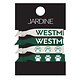 Jardine Hair Ties: 4pk Westminster/Paw Print