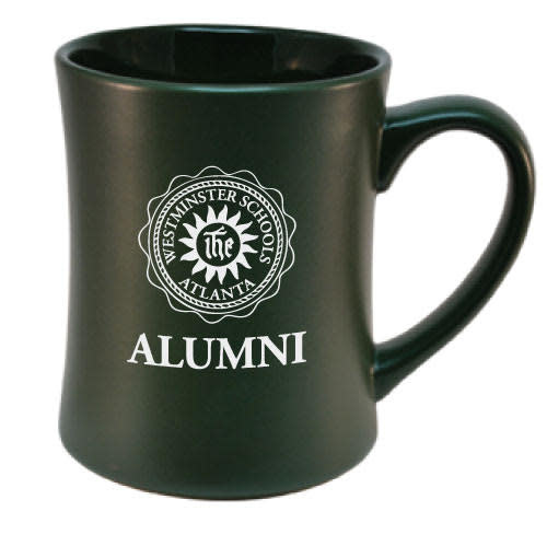 Mug: Green Matte w/ Ivory Etched Seal - Alumni