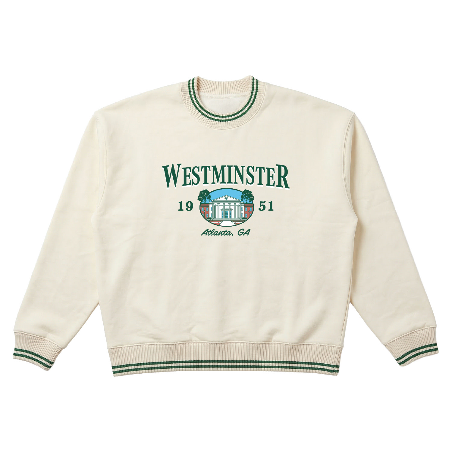 Uscape Pullover: USCAPE Striped Crewneck