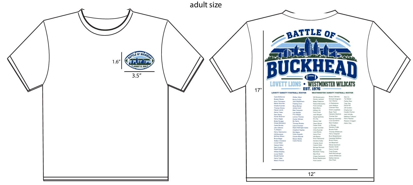 Port Authority Battle of Buckhead T-Shirt 2026