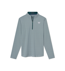 Turtleson Pullover: Turtleson Collins Women's Qtr Zip Forest