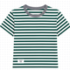 Ringer T: Spirit Collective Women's Green Striped T-Shirt
