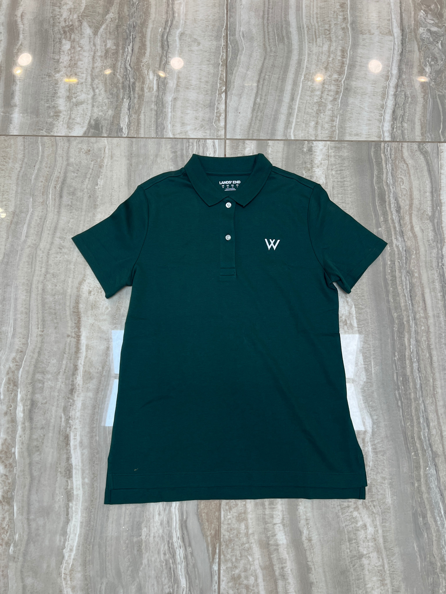 LANDS' END Polo: LANDS' END Women's Short Sleeve Feminine Fit Interlock Shirt