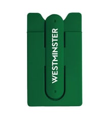 Jardine Phone Wallet: Green Kickstand Silicone Wallet