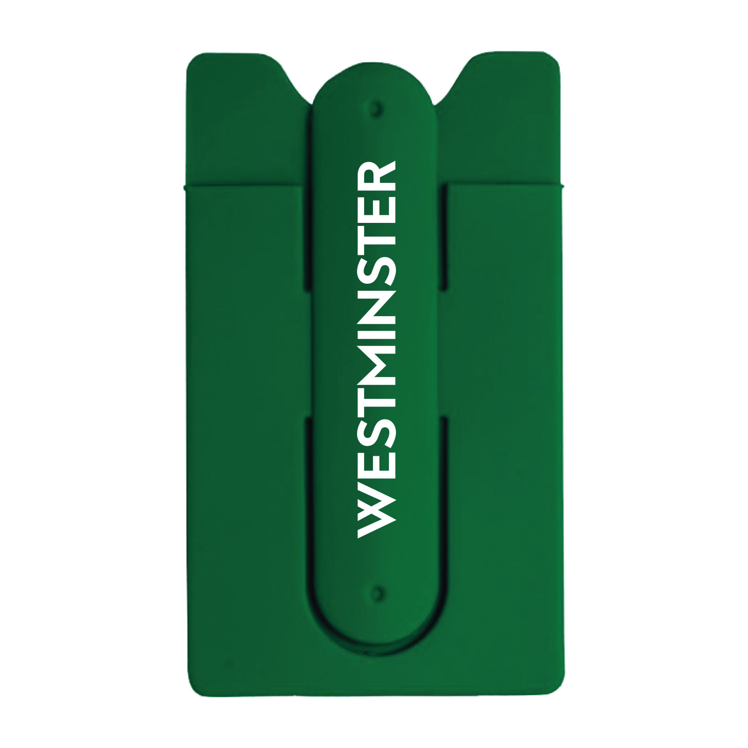 Jardine Phone Wallet: Green Kickstand Silicone Wallet