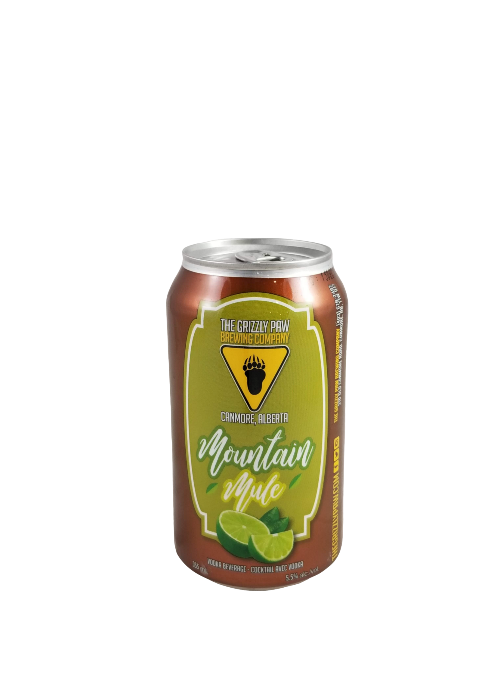 Grizzly Paw Brewing Grizzly Paw Brewing Mountain Mule Cocktail 355ml