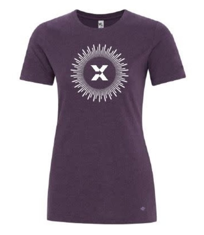 ABX T-Shirt Ladies Purple/White