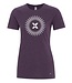 ABX T-Shirt Ladies Purple/White